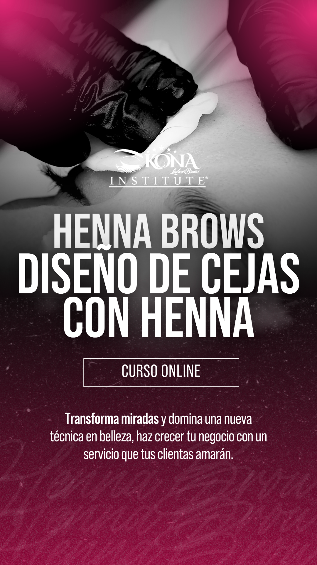 Curso online de Henna Brows · Diseño de cejas con henna
